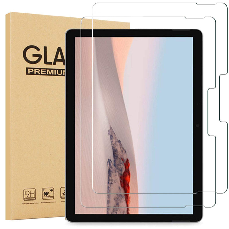 2 Pack Glass Screen Protector For Microsoft Surface Go 3 Surface Go 2 Surface Go Screen Protector Ultra Hd Clear Anti Scratch 9H Hardness Tempered Glass Screen Film