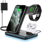 15W Fast 3 In 1 Charging Station For Mobile Watch Airpods