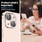Ywxtw Camera Lens Protector For Iphone 13 Iphone 13 Mini Keep Original Camera Installation Frame Upgraded Tempered Glass Camera Lens Cover 1 Set Pink