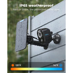 Wireless Outdoor Security Camera 2K 4MP Night Vision 2.4/5Ghz Argus 3 Pro with Solar Panel