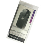 New Oem Blackberry Q10 Leather Swivel Holster Pouch Sleeve Case Retail Black