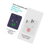 Iphone 12 Iphone 12 Pro 6 1 Hidden Card Slot Holder Wallet Black Leather Case