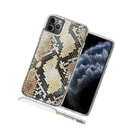 For Apple Iphone 12 Mini Snake Skin Design Double Layer Phone Case Cover