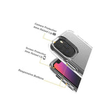 For Apple Iphone 12 Mini Orange Plaid Design Double Layer Phone Case Cover