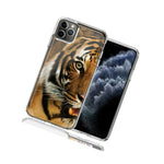 For Apple Iphone 12 Mini Tiger Face Design Double Layer Phone Case Cover