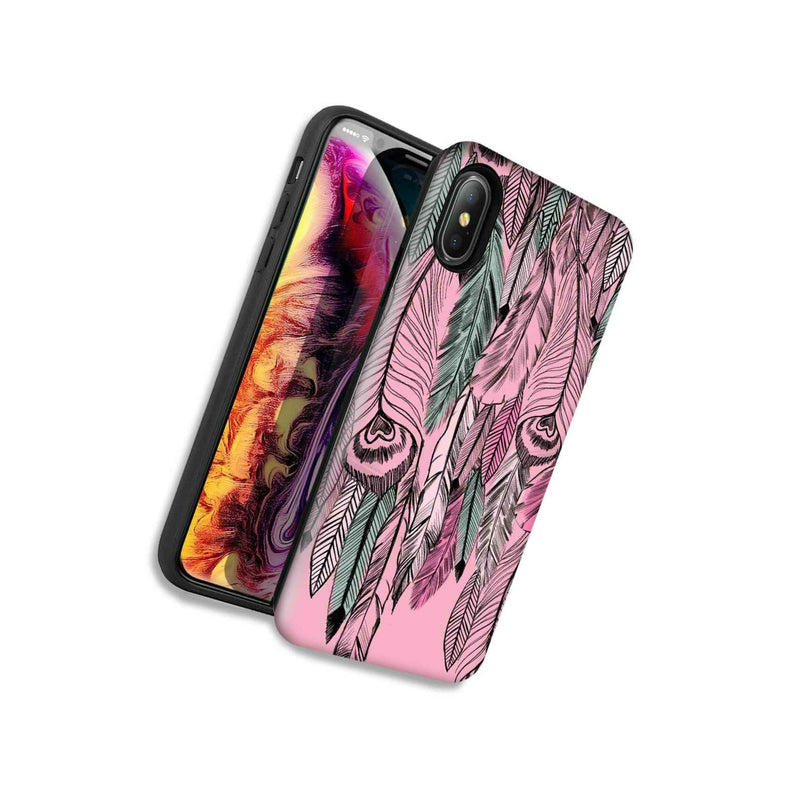 Wild Feathers Double Layer Hybrid Case Cover For Apple Iphone Xr