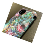 For Iphone 11 Pro 5 8 Hard Hybrid Armor Case Cover Watercolor Mandala Flowers