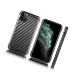 Iphone 11 Pro Max 6 5 Hard Rugged Hybrid Armor Impact Case Black Carbon Fiber