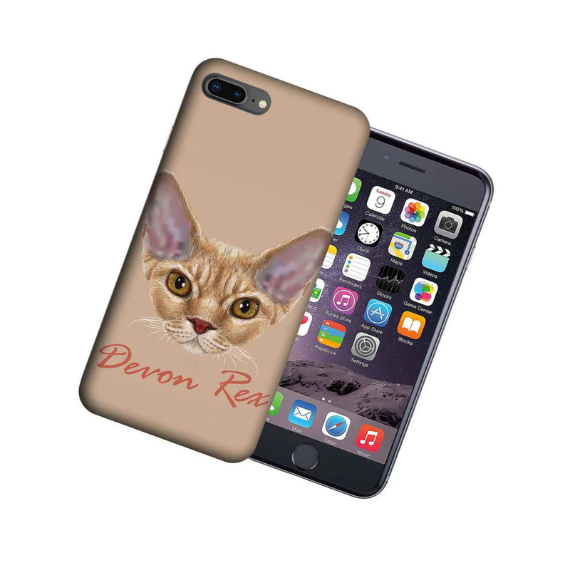 Mundaze Apple Iphone 7 8 Plus Design Case Devon Rex Cat Realistic Art Cover