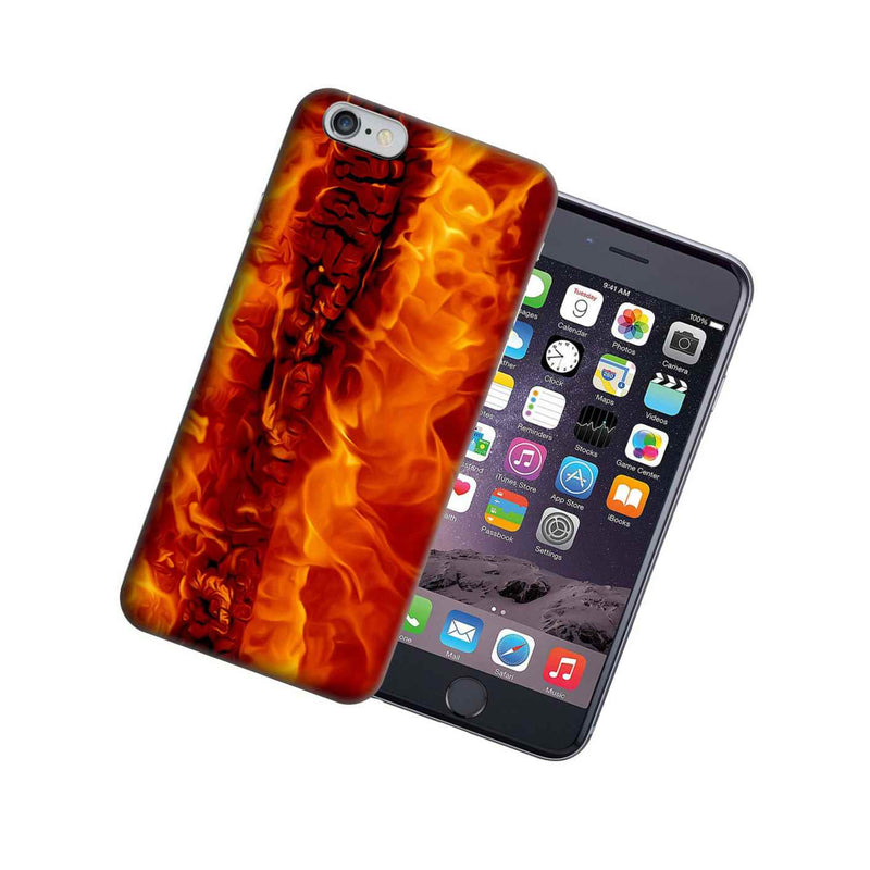 For Apple Iphone 6S 6 Plus 5 5 Fire Design Tpu Gel Case Cover
