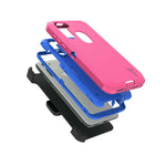 For Motorola Moto G Fast Hard Case Hot Pink Blue Holster Heavy Duty Belt Clip