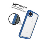 Navy Blue Trim Hard Cover Full Body Shockproof Phone Case For Google Pixel 4A