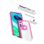 For Motorola Moto G Fast Case Military Grade Pink Clear Shockproof Phone Cover