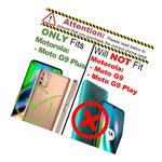Rose Gold Rfid Blocking Pu Leather Wallet Phone Case For Motorola Moto G9 Plus