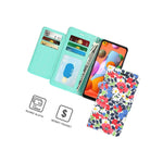Spring Garden Rfid Blocking Pu Leather Credit Card Wallet Phone Case For Lg Q70