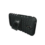 For Asus Zenfone Go 4 5 Case Black Black Dual Layer Kickstand Phone Armor