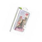 For Google Pixel 5 Pink Eiffel Tower Quicksand Glitter Hard Hybrid Case Cover