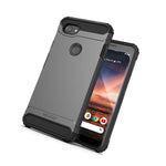 Google Pixel 3A Xl Case Scorpio Series Heavy Duty Rugged Phone Cover Gray