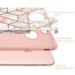 Iphone 8 Plus Case 7 Fingic Rose Gold Marble