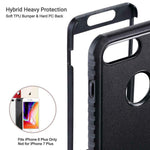 Ulak Heavy Duty Slim Case For Iphone 8 Plus Shockproof Flexible Tpu Bumper