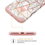 Iphone 8 Plus Case 7 Fingic Rose Gold Marble