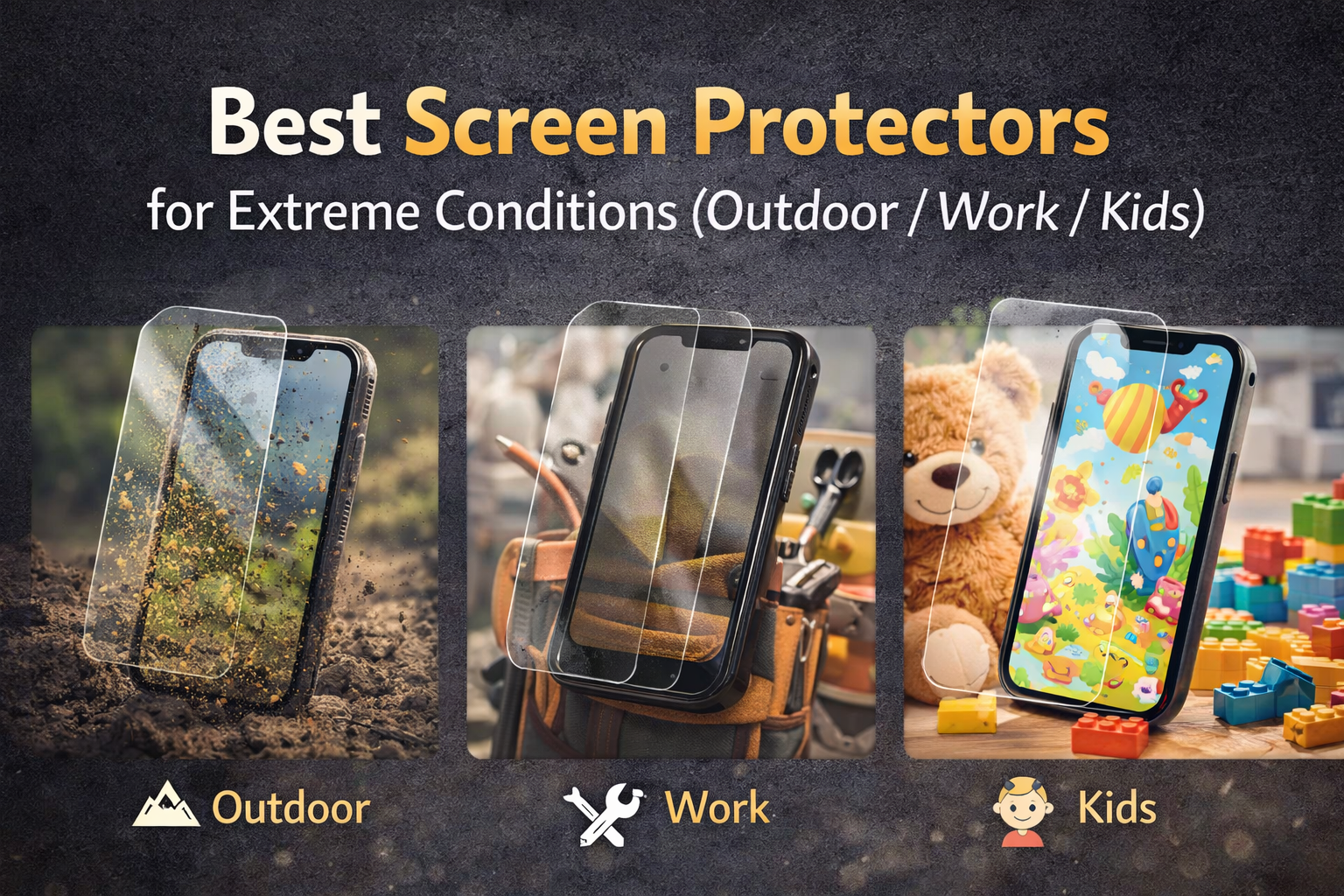 Best Screen Protectors for Extreme Conditions – Outdoor, Work & Kids ...