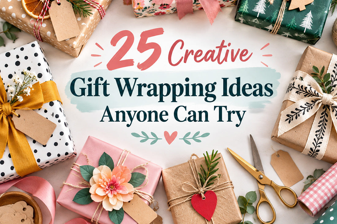 25 creative gift wrapping ideas with colorful paper and ribbons