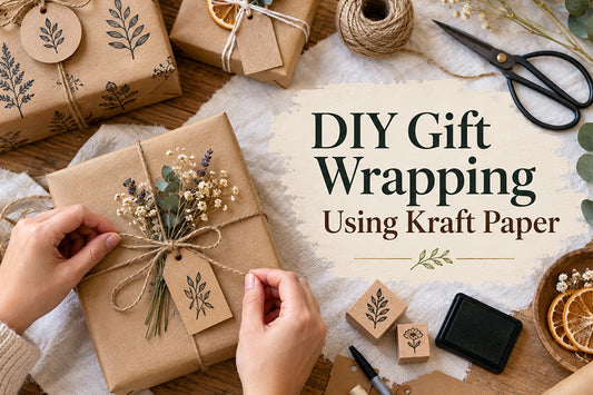 DIY Gift Wrapping Using Kraft Paper