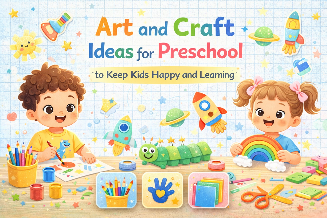 Art and Craft Ideas for Preschool to Keep Kids Happy and Learning