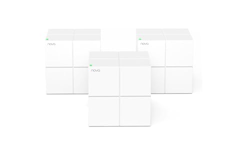 Nova Mesh Wifi System Mw6 - Covers Up To 4-6 Bedroom Houses- Ac1200 Whole Home Wifi Mesh System - Gigabit Dual-Band Mesh Network - Replaces Wireless Router And Wifi Extender - 3-Pack