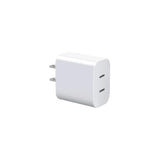 Dual Usb C Charger Block For Apple Watch Iwatch Iphone Ipad Airpods Pro, Type C Fast Charging 20W Pd Power Adapter Plug Cube 1 Pack White