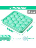 2PCS Silicone Round Ice Cube Molds 1.1in for 36 Sphere Ice Balls