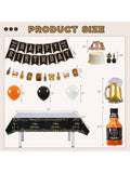 Whiskey Birthday Party Decorations for Men Banner Garland Balloons and Toppers