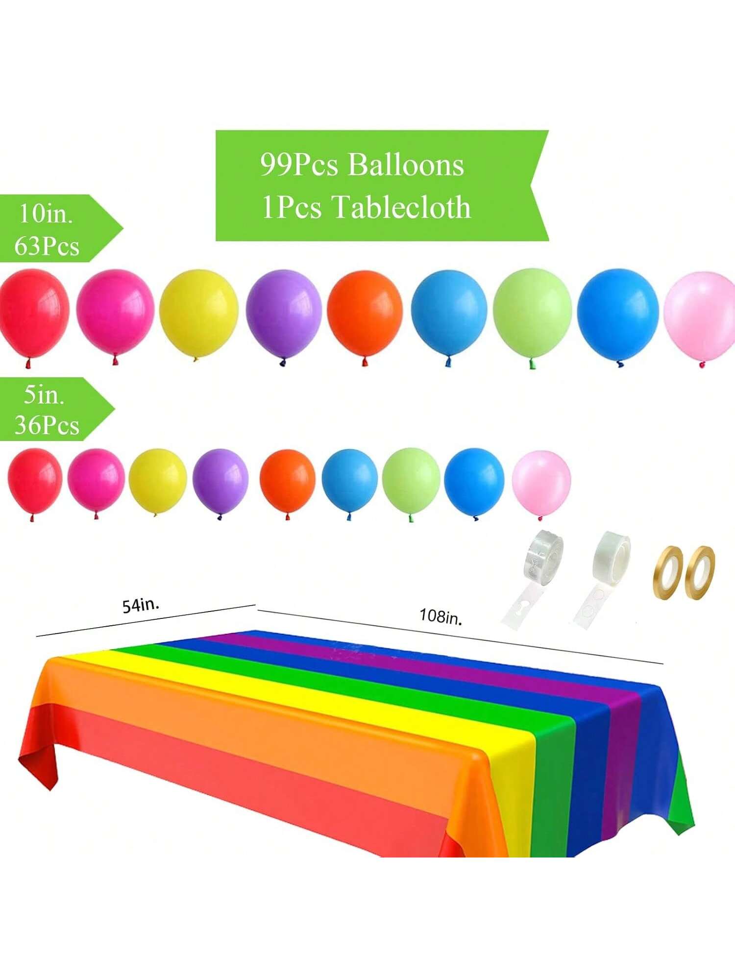 124Pc Candyland Party Decorations Lollipop Backdrop Candy Balloon Garland