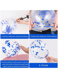 60pcs Graduation Balloon Set with Confetti, Grad Caps & Ribbons for Party Decor