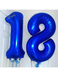 40 Inch Navy Blue Number 18 Foil Balloon for 18th Birthday or Anniversary Party