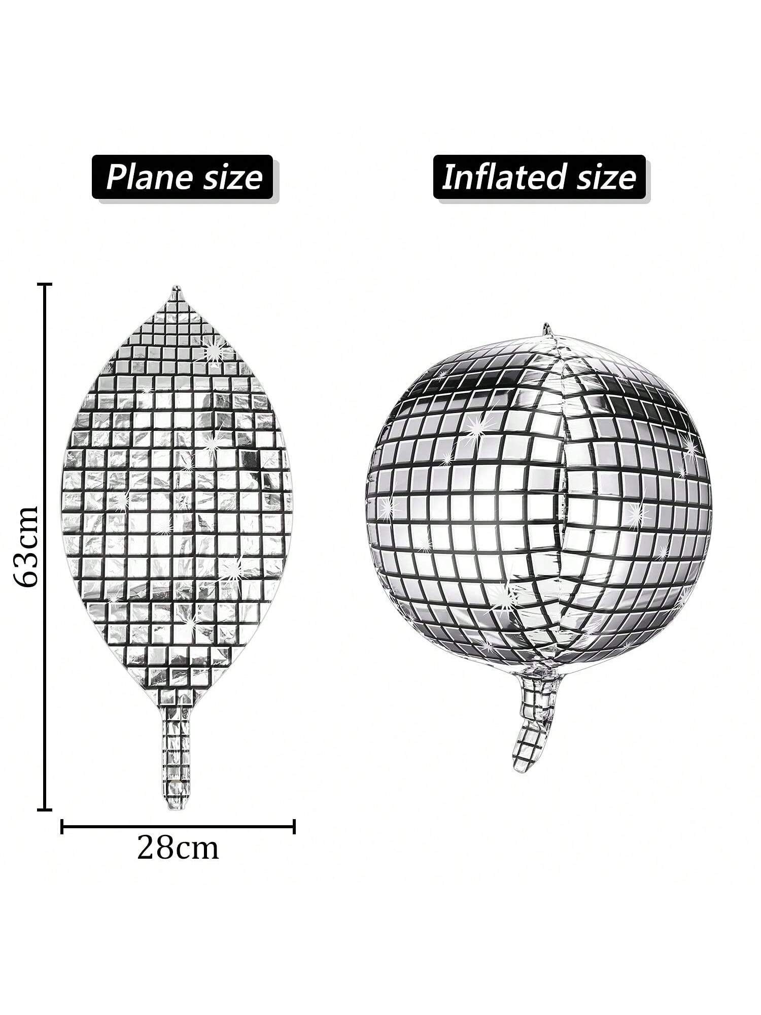 10 Disco Foil 22 Inch Mirror Metallic Balloons for Birthday Wedding and Party