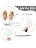 110pcs White Latex Balloons in Mixed Sizes for Garland Arch & Party Decor