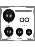 150 Pc Black Balloons in Various Sizes for Balloon Garland Arch Halloween Birthday and Party
