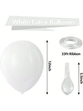 100 Pc 12 Inch White Latex Balloons for Wedding Graduation Birthday and Party Decor
