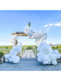 100 Pc 12 Inch White Latex Balloons for Wedding Graduation Birthday and Party Decor