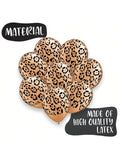 25-Piece Leopard and Cheetah Print Jungle Animal Balloons