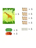 Jungle Birthday Party Supplies Pin the Tail on the Giraffe Game & Decorations