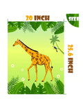 Jungle Birthday Party Supplies Pin the Tail on the Giraffe Game & Decorations