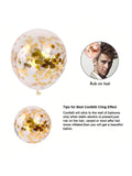 127pcs Burgundy Gold Balloon Garland Kit with Confetti & Metallic Balloons for Parties