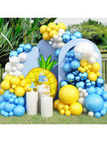 Sponge Theme Balloon Garland Kit in Yellow, Blue & Clear for SpongeBob Parties
