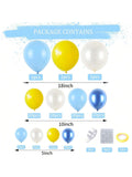 Sponge Theme Balloon Garland Kit in Yellow, Blue & Clear for SpongeBob Parties