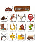 55pcs Western Cowboy Party Decorations Hanging Swirls for Wild West Theme Party