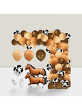 146pcs Cow Balloon Garland Kit Farm and Western Birthday Party Decor