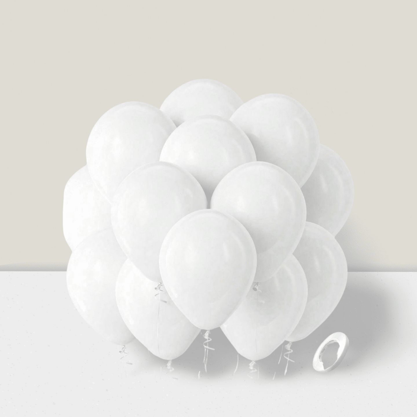 100 Pc 12 Inch White Latex Balloons for Wedding Graduation Birthday and Party Decor
